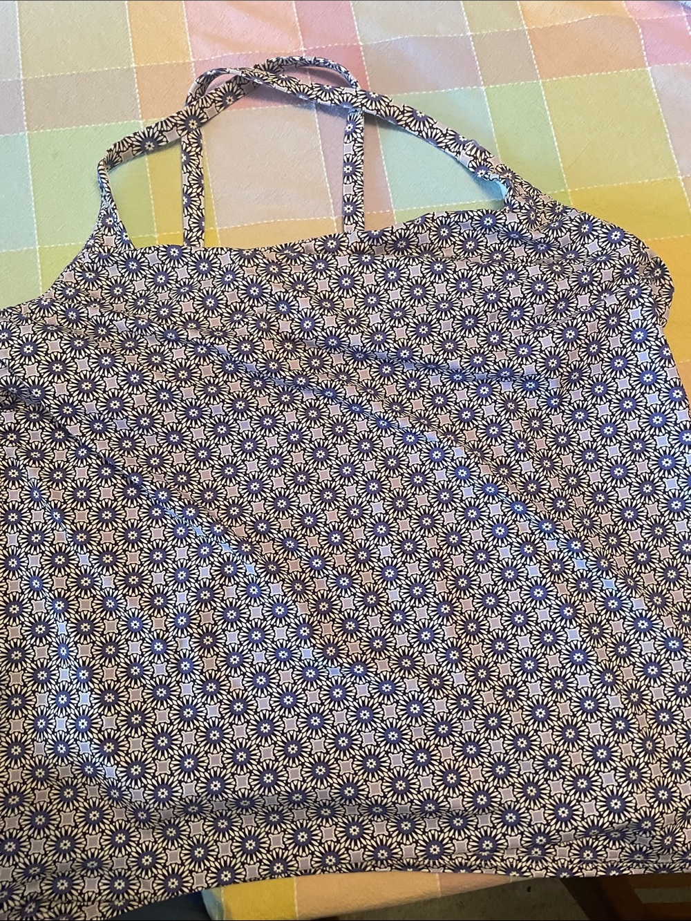 Lilac and White Floral swimsuit top